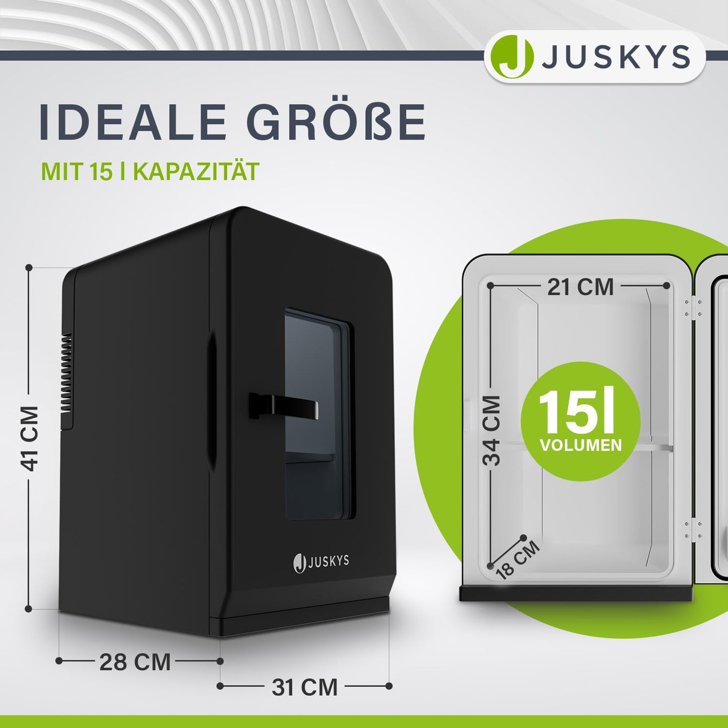 Juskys 2-in-1 Mini-Kühlschrank