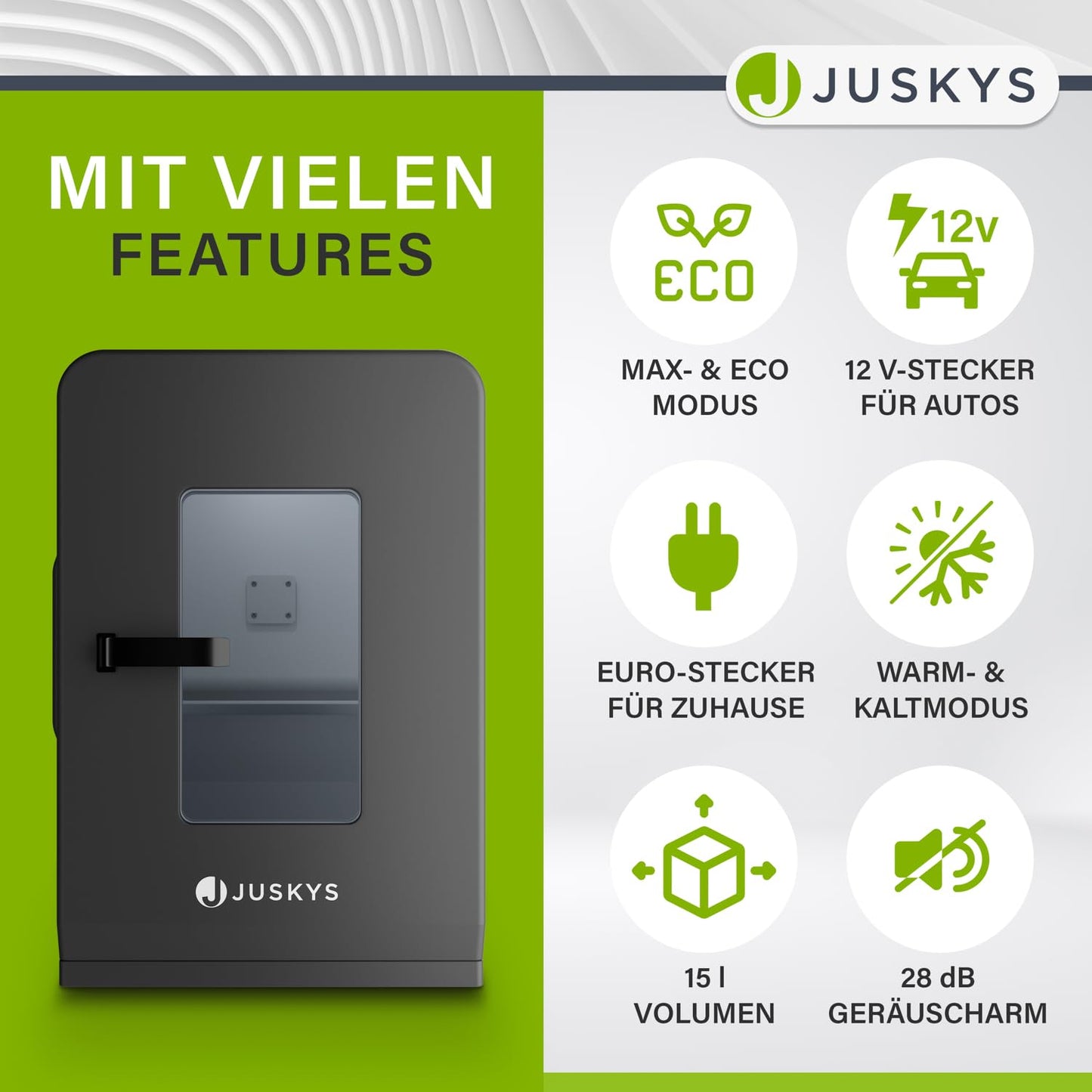 Juskys 2-in-1 Mini-Kühlschrank