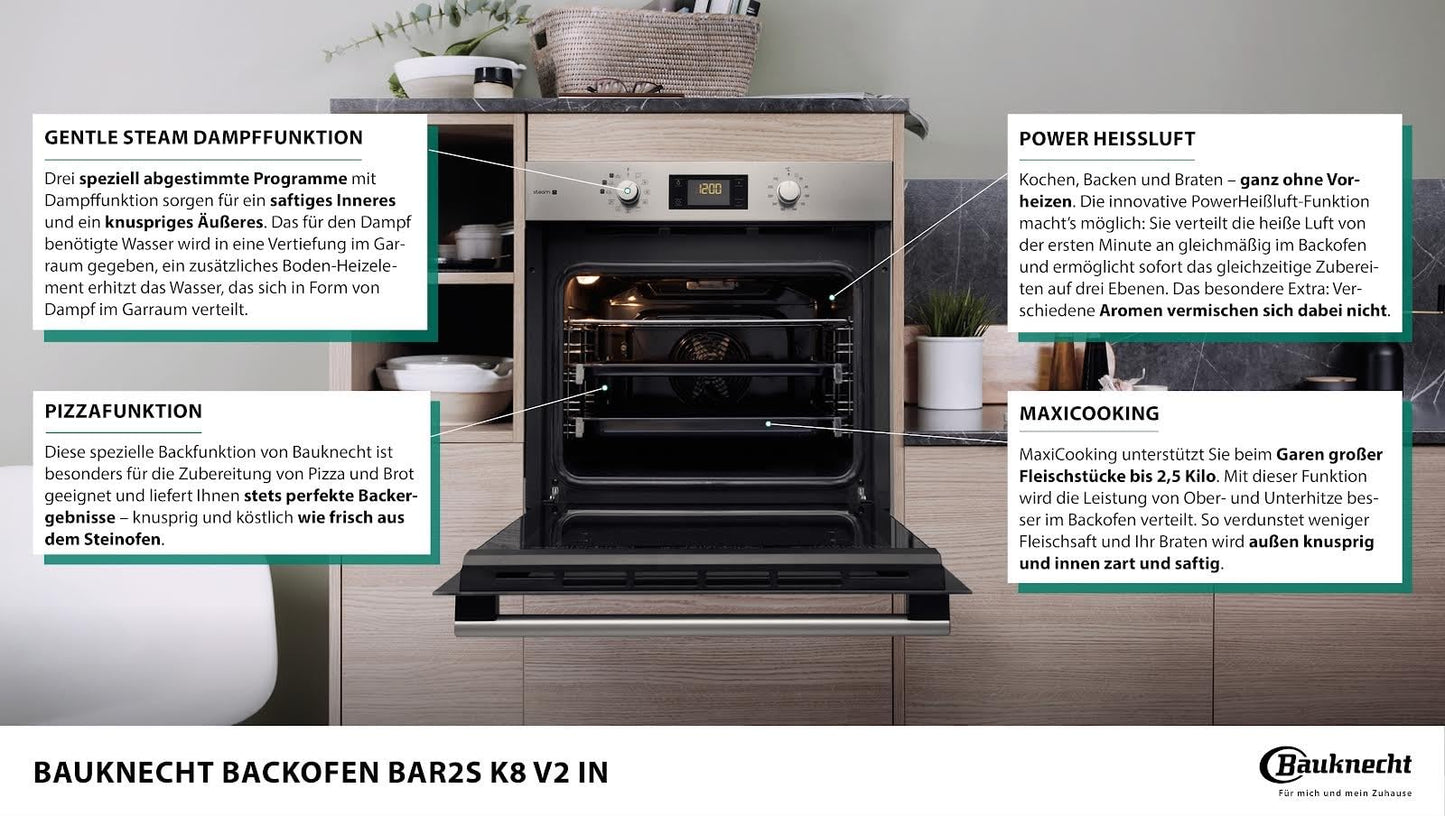 Bauknecht BAR2S K8 V2 IN Dampf-Backofen