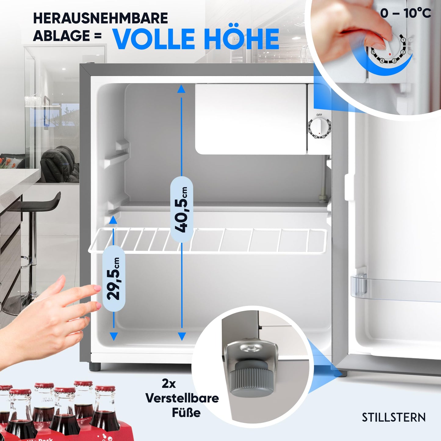 Stillstern Mini-Kühlschrank E