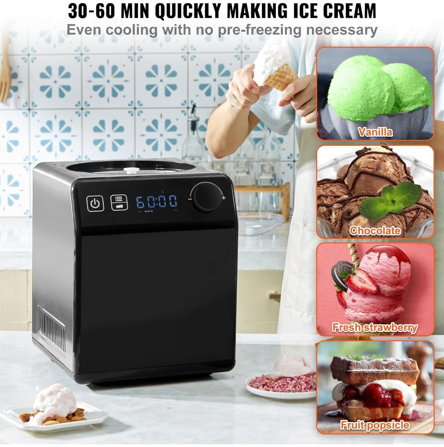KUMIO Eismaschine 2 Liter