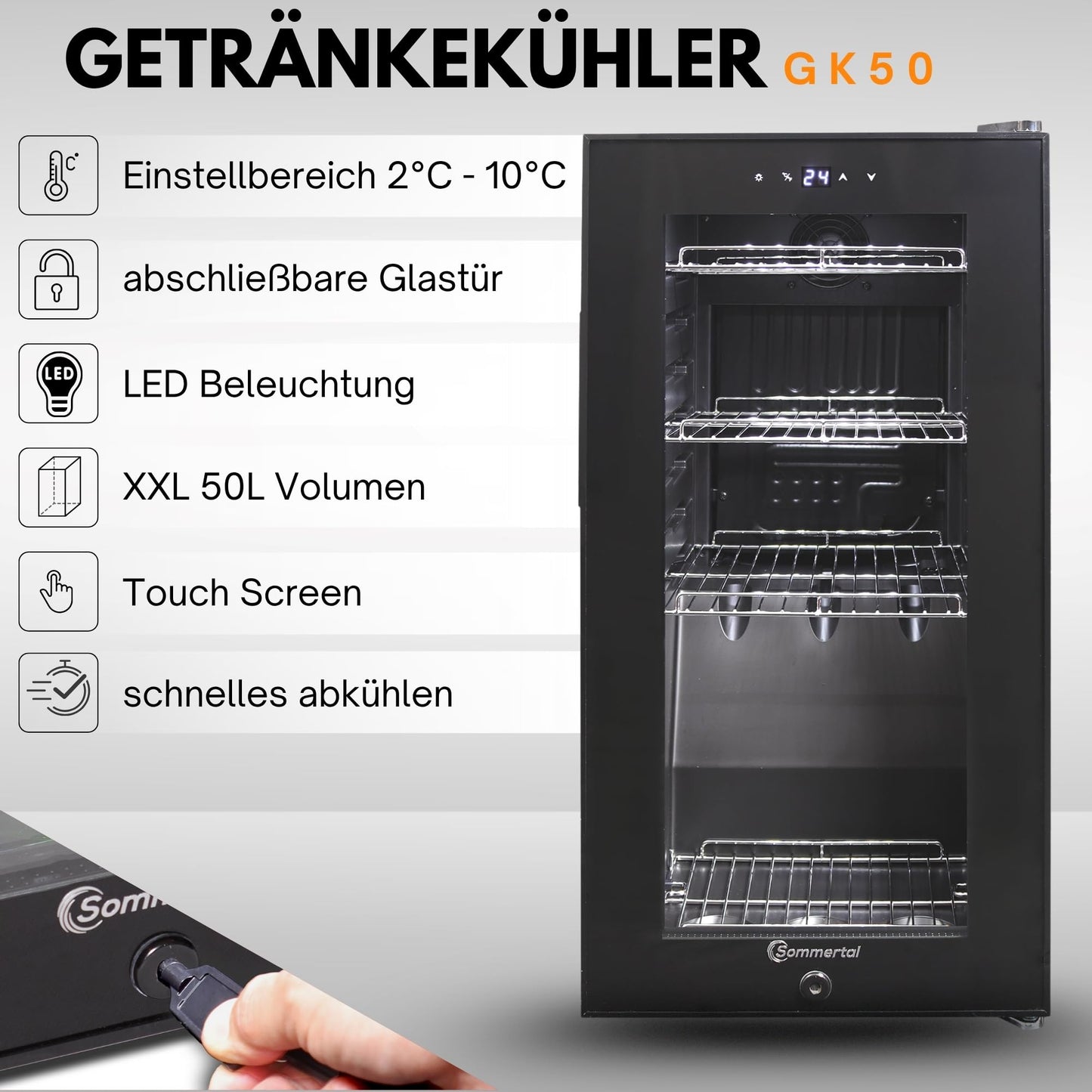 Sommertal GK50 Getränkekühlschrank