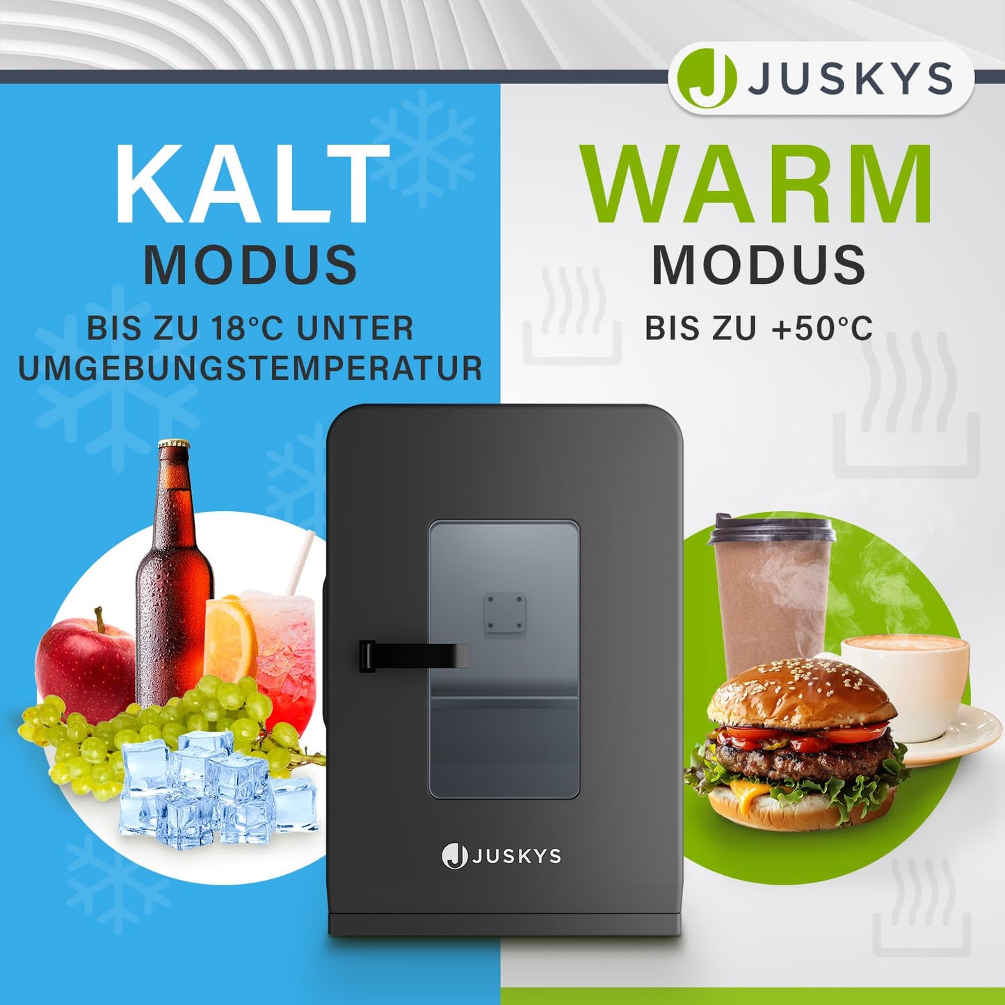 Juskys 2-in-1 Mini-Kühlschrank