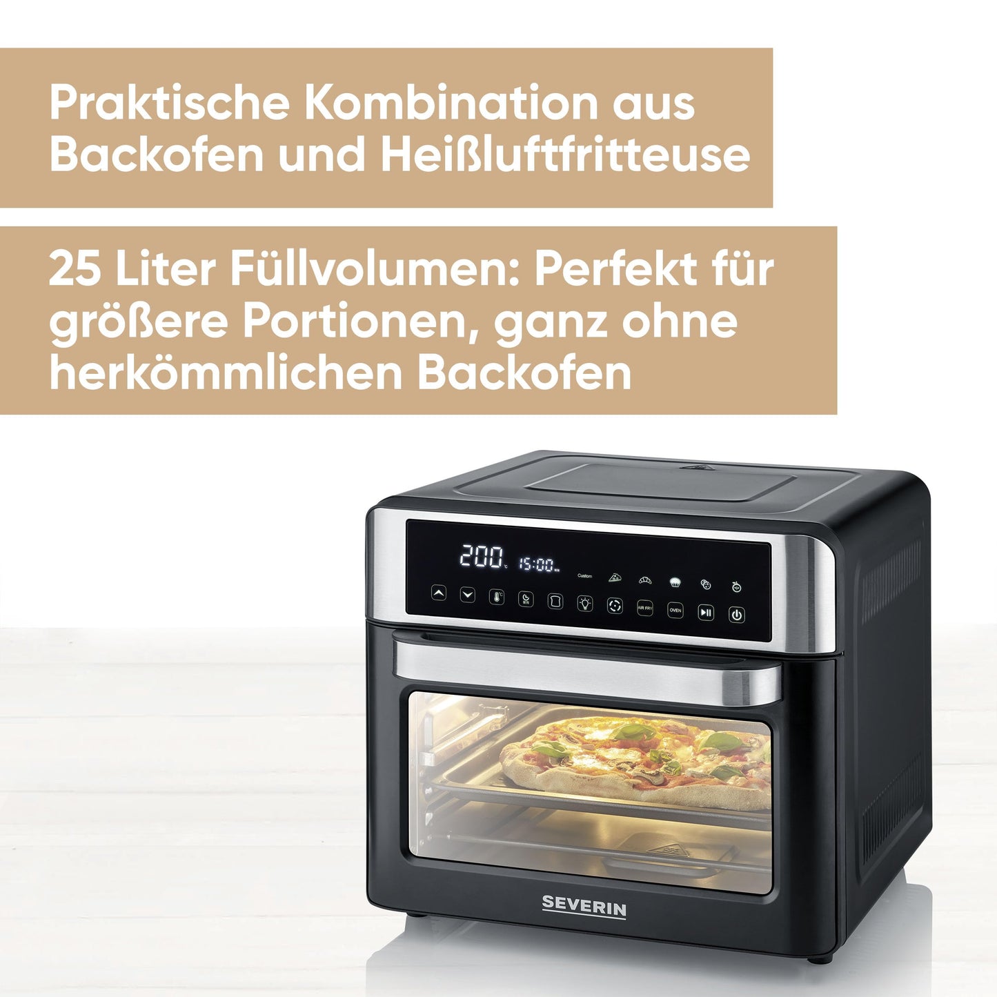 SEVERIN 2-in-1 Toastofen & Heißluftfritteuse