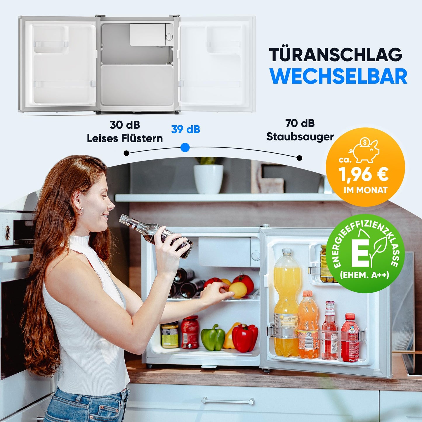 Stillstern Mini-Kühlschrank E
