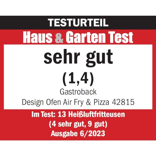 GASTROBACK #42815 Design Ofen Air Fry & Pizza