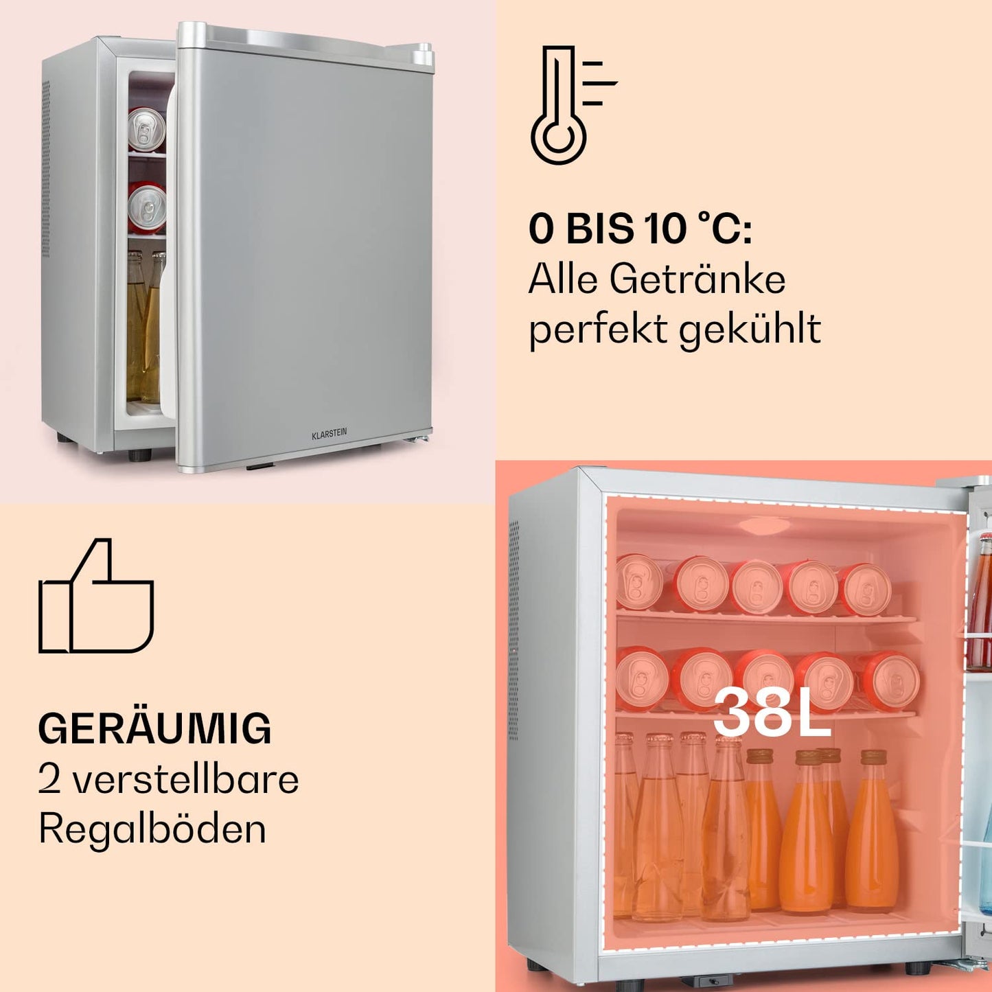 Klarstein Mini-Kühlschrank