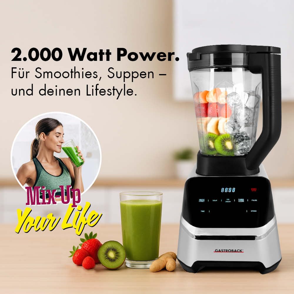 GASTROBACK Standmixer Hochleistungsmixer 2000 Watt