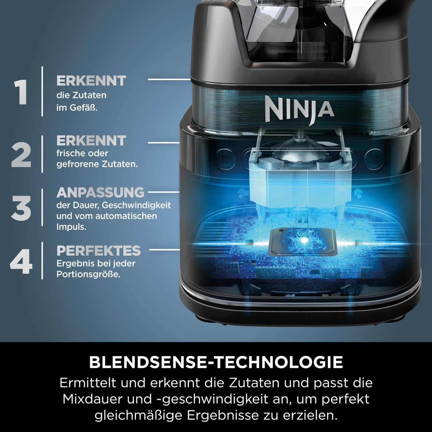 Ninja 2-in-1 Detect Power Mixer Pro & Single Serve, 1200W Mixer