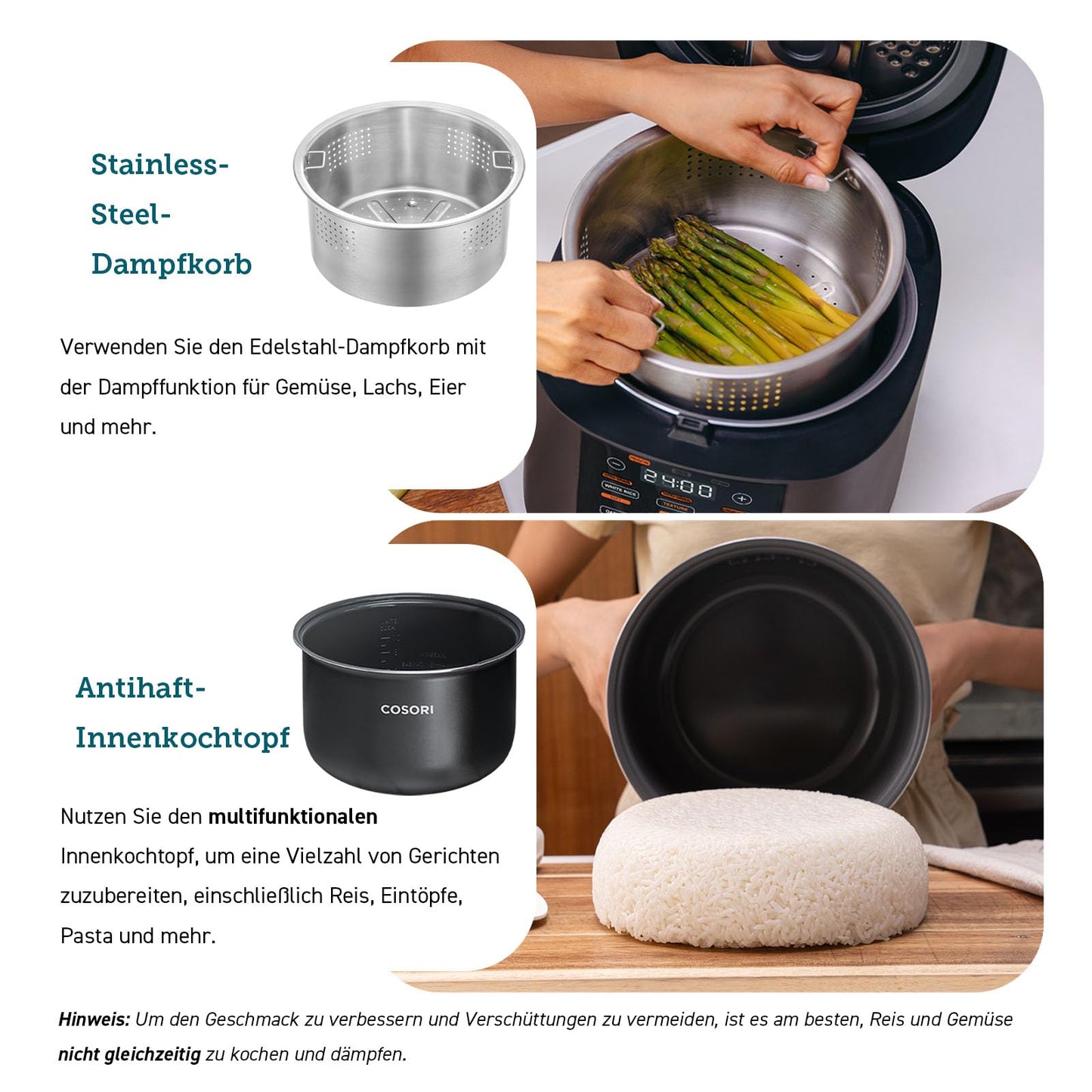 COSORI Reiskocher, Multikocher