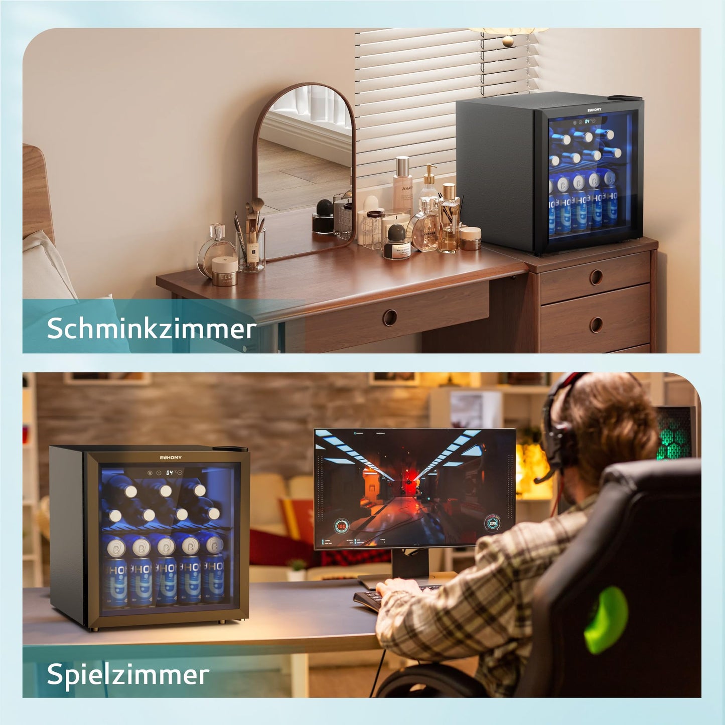 EUHOMY Getränkekühlschrank