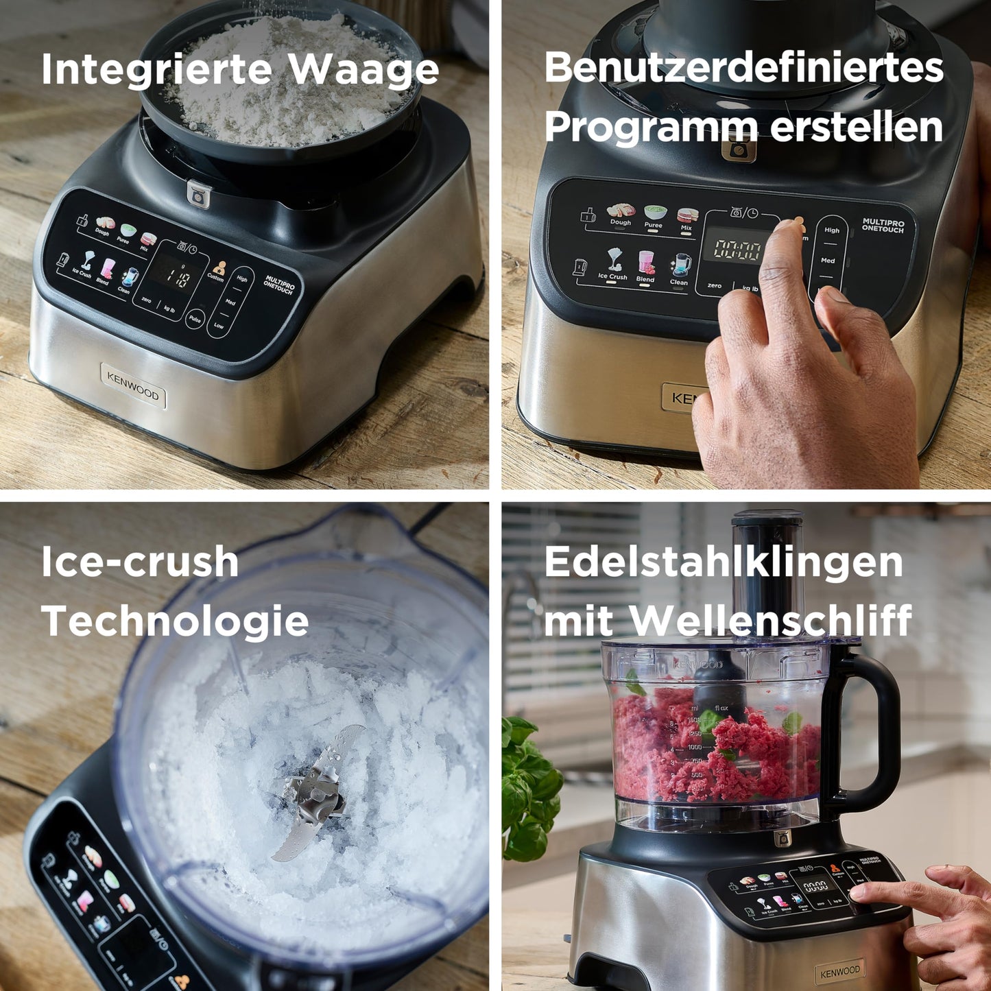 Kenwood MultiPro OneTouch FDM73.480SS Kompakt-Küchenmaschine