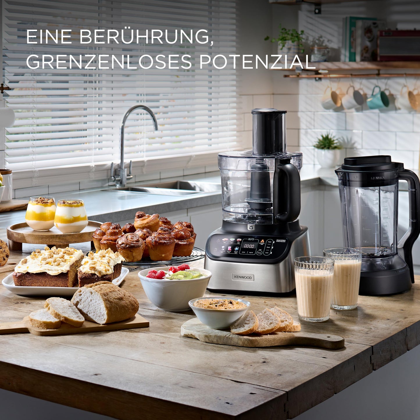 Kenwood MultiPro OneTouch FDM73.480SS Kompakt-Küchenmaschine